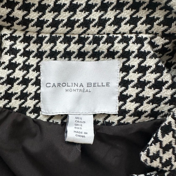 Carolina Belle Montreal Houndstooth Coat NWOT - Picture 3 of 5